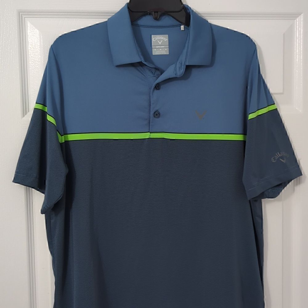 Callaway Opti-Dri Lightweight Stretch Golf Polo Shirt. Men's Medium